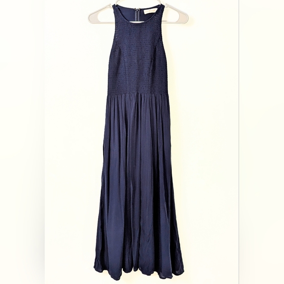 Tory Burch Dresses & Skirts - Tory Burch Navy Ruched Midi Dress